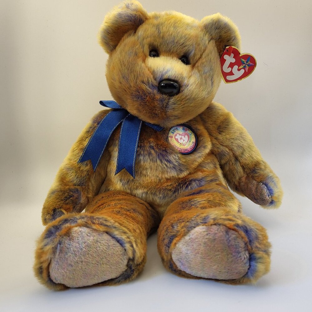 Vintage Ty Beanie Buddy Official Club 2000 Clubby III Bear 14"